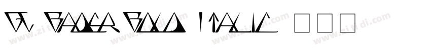 GL Bader Bold Italic字体转换